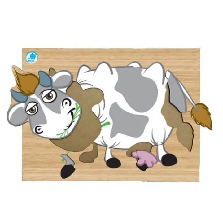Super Quebra-Cabeça - Vaca - Simque