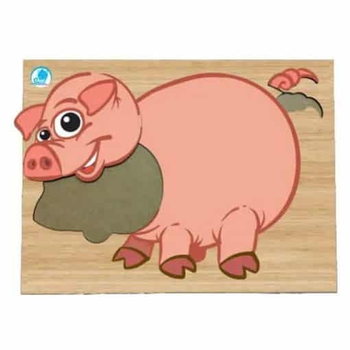 Super Quebra-Cabeça - Porco - Simque