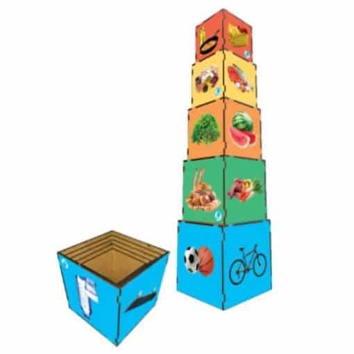 Cubos de Encaixe Nova Pirâmide Alimentar - Simque
