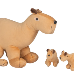 CAPIVARA GRÁVIDA COM 2 FILHOTES