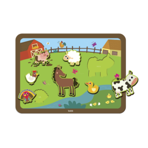 QUEBRA-CABEÇA DE ENCAIXE FAZENDINHA