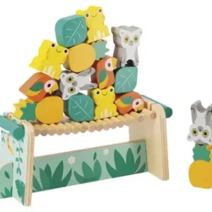 JOGO EMPILHA ANIMAIS COM 15 PCS TROPIK